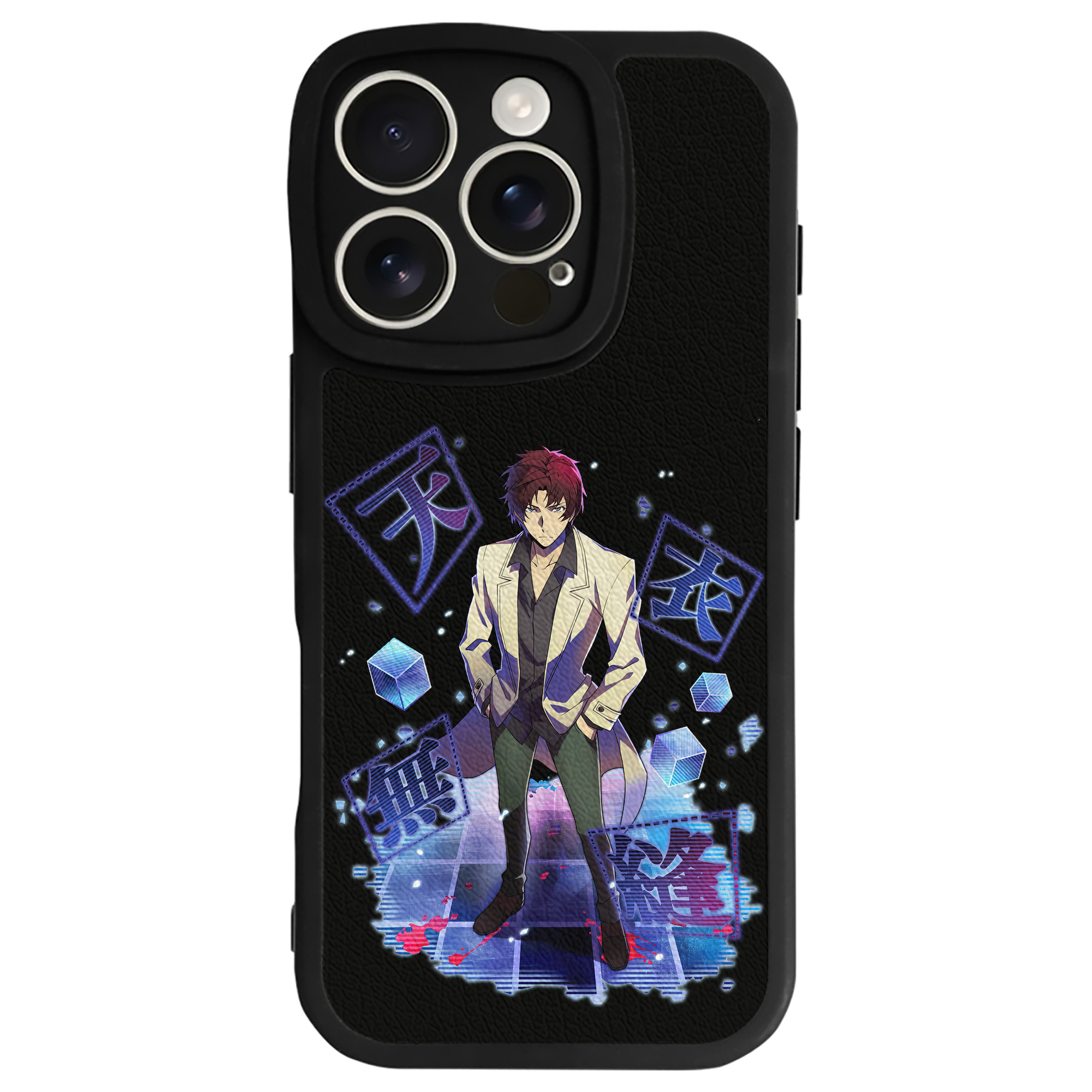 （画像用） 文豪ストレイドッグス Bungo Stray Dogs 【iPhone 16シリーズ対応】シリコンスマホケース（レザー調） 材質：シリコン